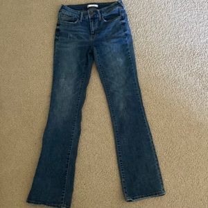 Kohl’s SO Low Rise Dark Wash Bootcut Jeans Juniors Size 3 with Stretch